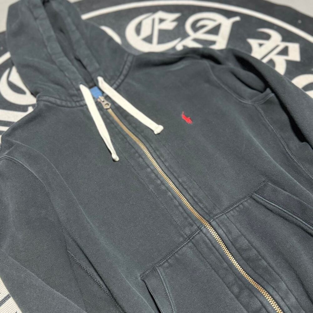 Black Polo Ralph Lauren Zip-up Hoodie